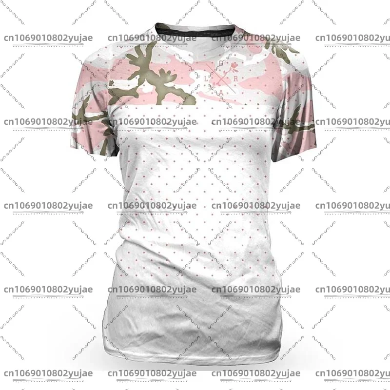 Women's Motocross Race Jersey, Summer Loose Rider Shirt, 3 Breathable, Quick Dry BMX Enduro Shirt image 4