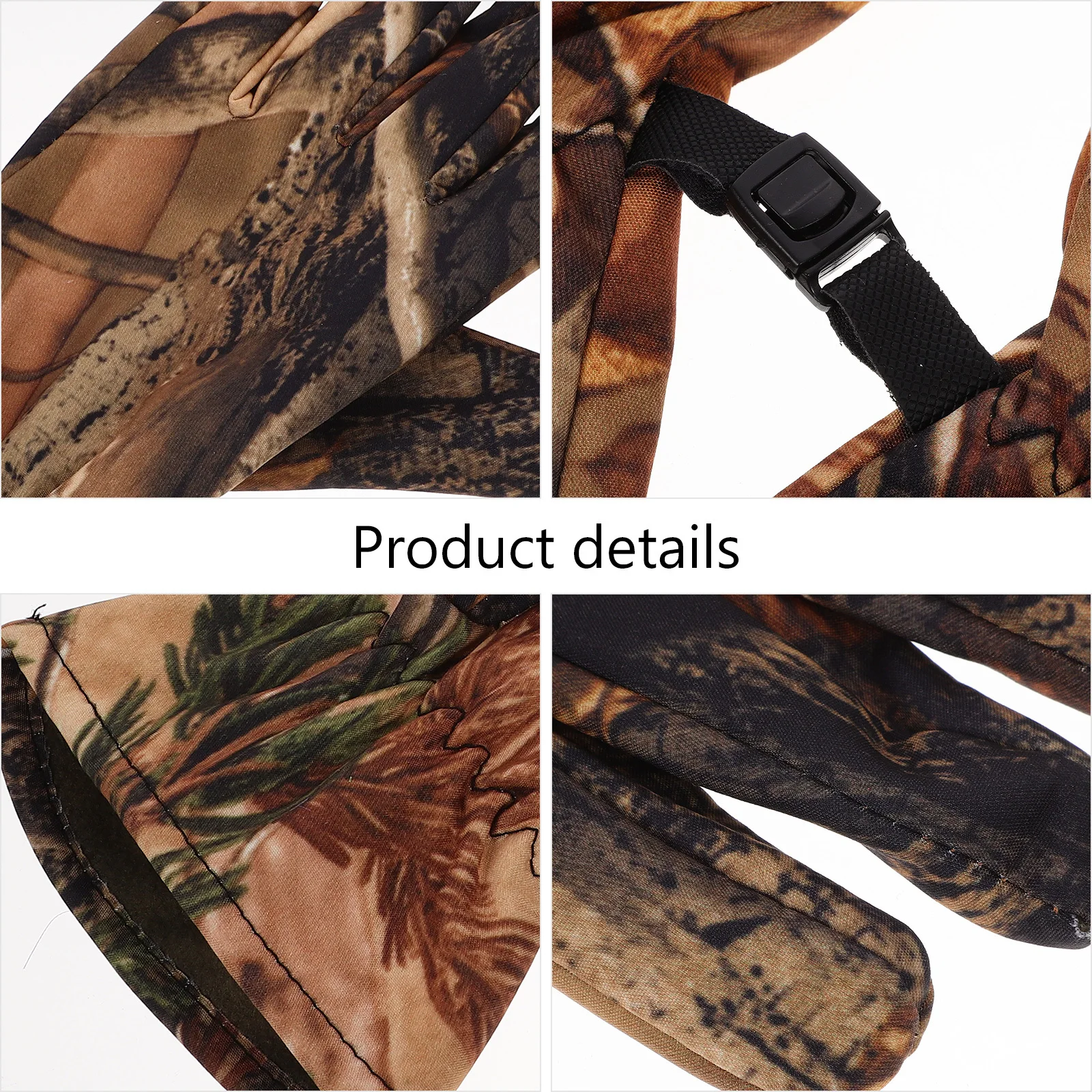 

Outdoor Camouflage Winter Hunting Gloves Gear Finger Waterproof Mittens for Cold Weather Men