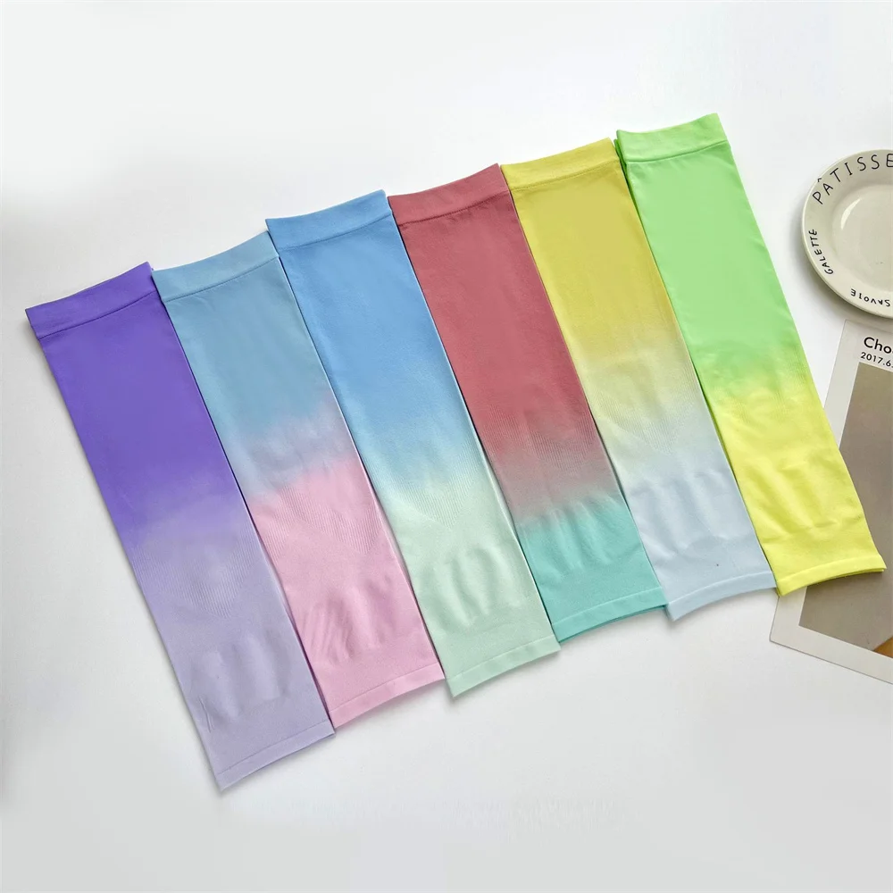 1~4PAIRS Sleeve Nylon Summer Loose Ice Sleeve Arm Covers Volleyball Sleeve Antiskid Super Elastic Fabric