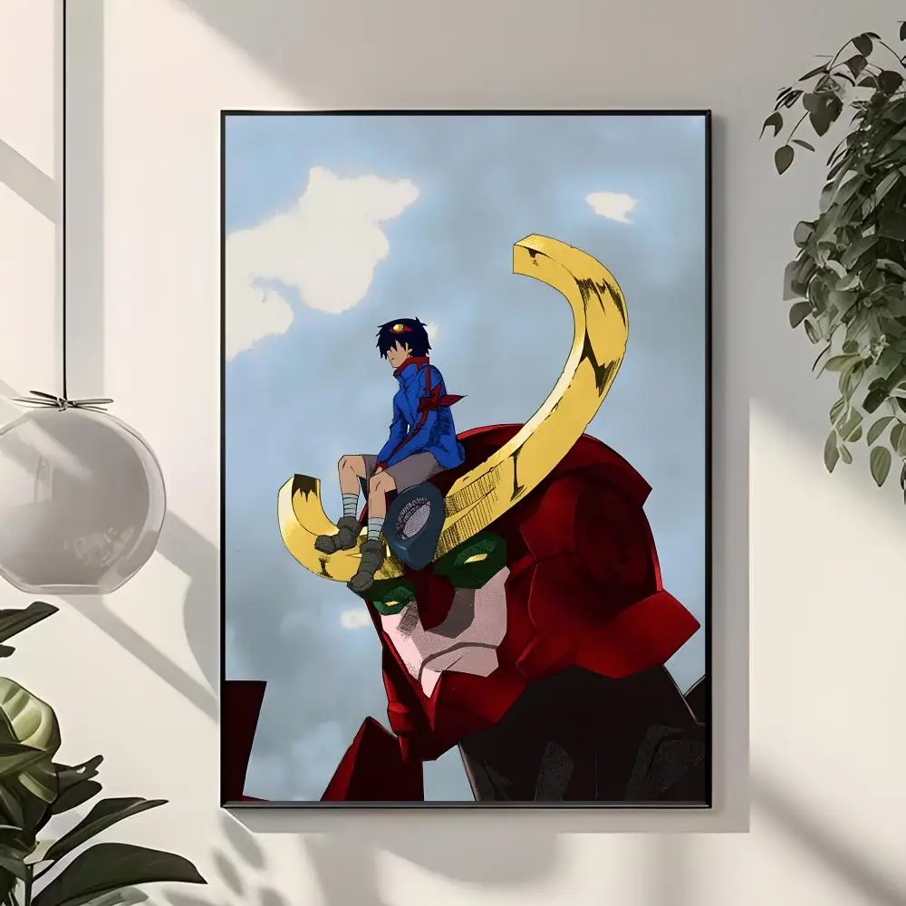 Mecha Anime G-gurren Lagann Poster  Classic Home Interior Design & Modern Wall Art Collection