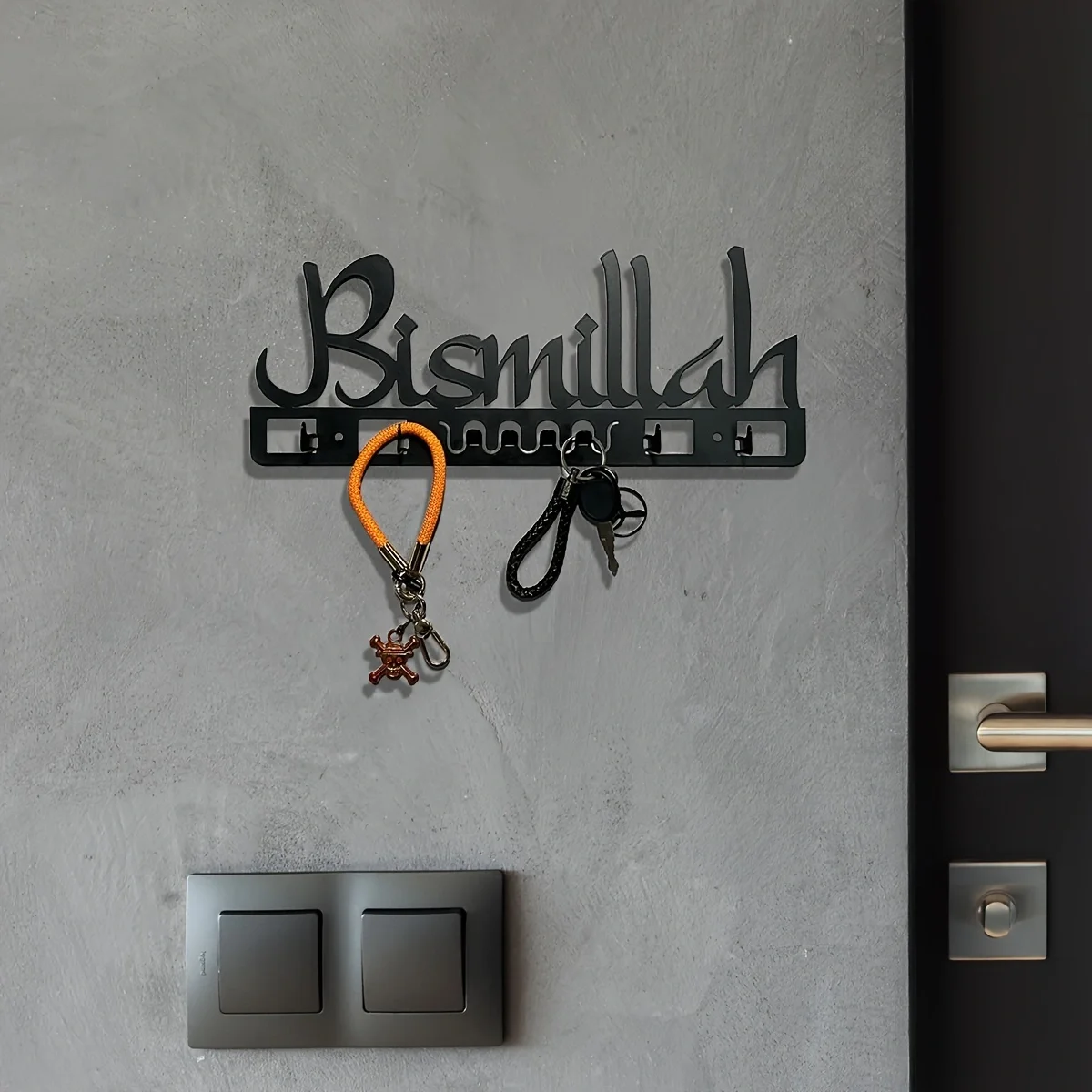 1PC Islamic Home Decoration, Metal Islamic Key Holder, Muslim Gift, Islamic Wall Art, Arab Wall Decoration, Islamic Gift