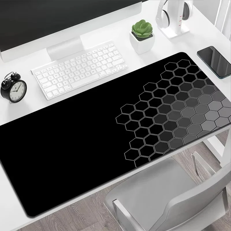 Geometric Art Mouse Pad Honeycomb Gamer Mat Computer Gaming Locking Edge 900x400 Mousepad Keyboard Desk Mice Pads Large Gaming