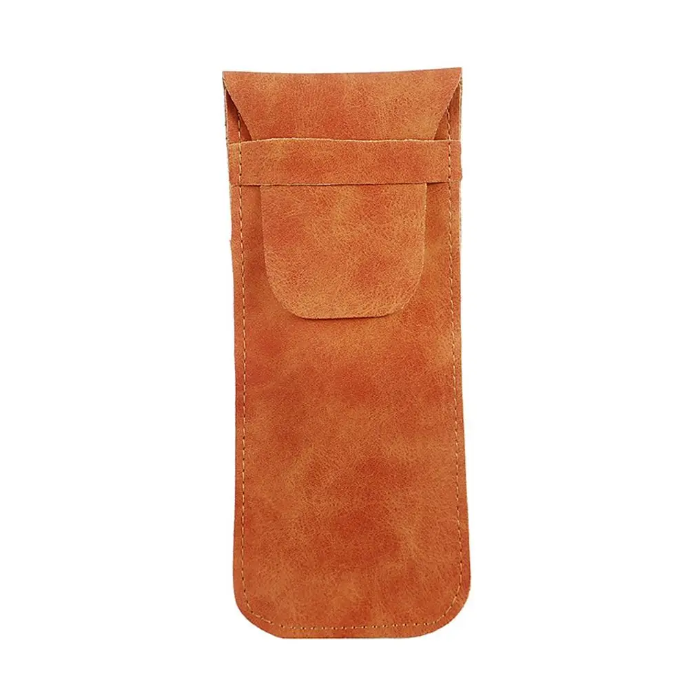 

Elegant Rectangle PU Leather Glasses Bag Covered Velvet Lining Sunglasses Bag Simple Style Soft Eyeglasses Holder Outdoor