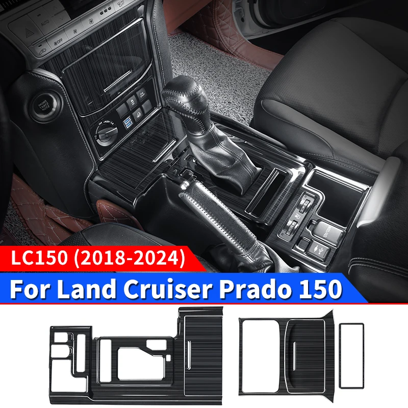 Dla 2018-2022 Toyota Land Cruiser Prado 150 skrzynia biegów centralny Panel sterowania przekładnia dekoracja ochrona LC150 modyfikacja wnętrza