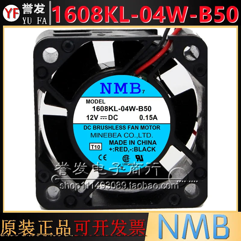 NOVO ORIGINAL 1608KL-04W-B59 12V 0,15A 4020 40x40x20mm RADIADOR DE VENTILADOR DE REFRIGERAÇÃO