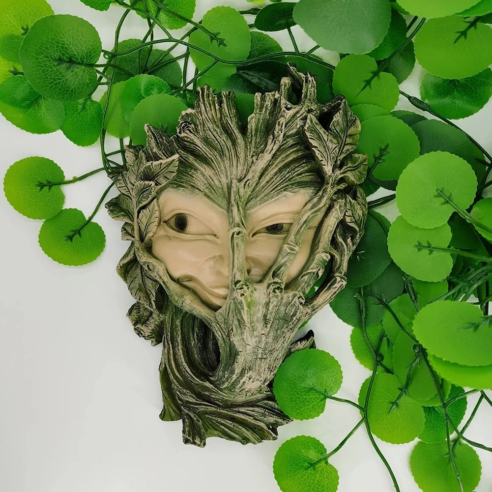 Garden Statue Resin Art-Whimsical Tree Man Sculpture Yard Statue Decoration Artwork Pendants For Garden