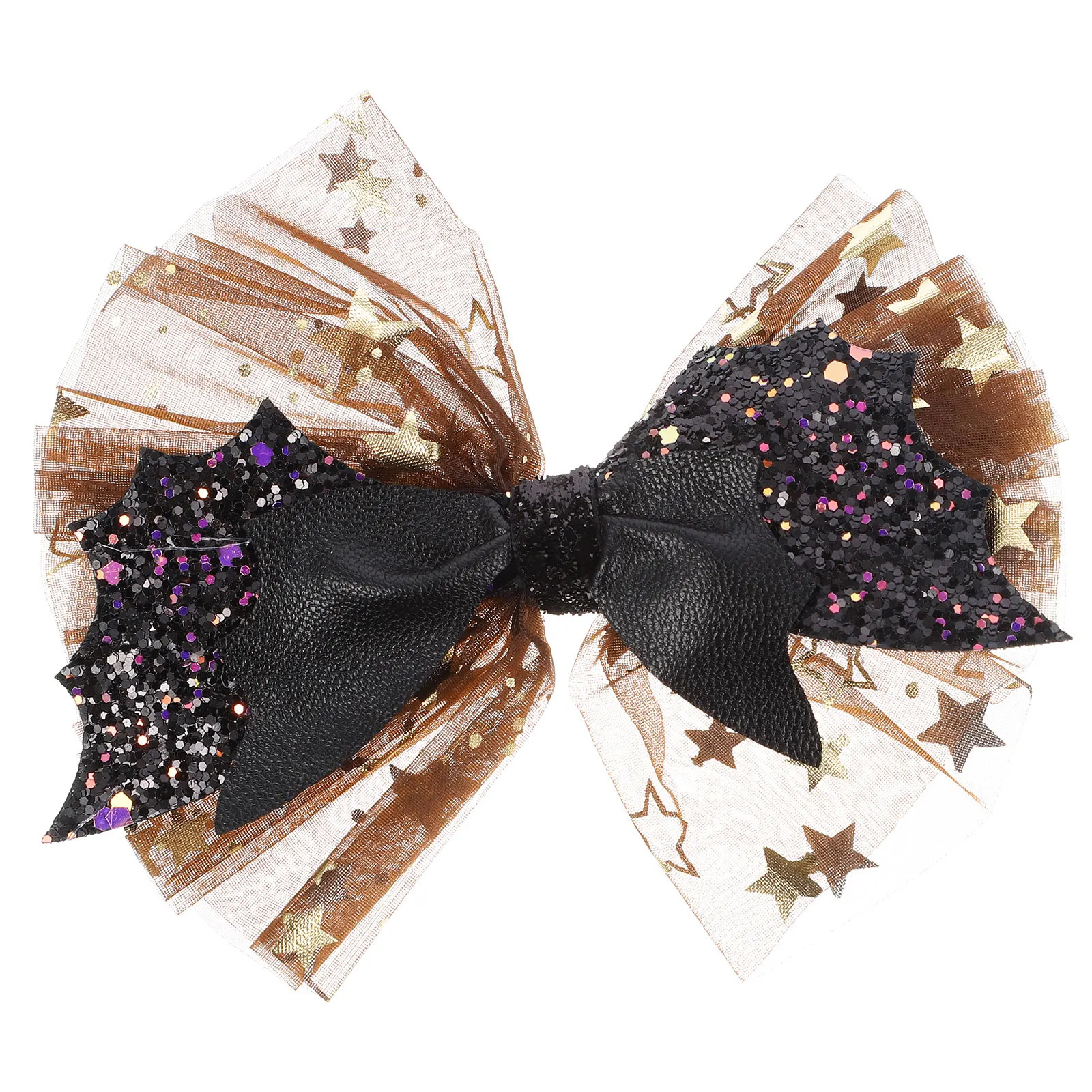 

2Pcs Halloween Hairpin Skull Bow-knot Hair Clips Party Accessories for Kids