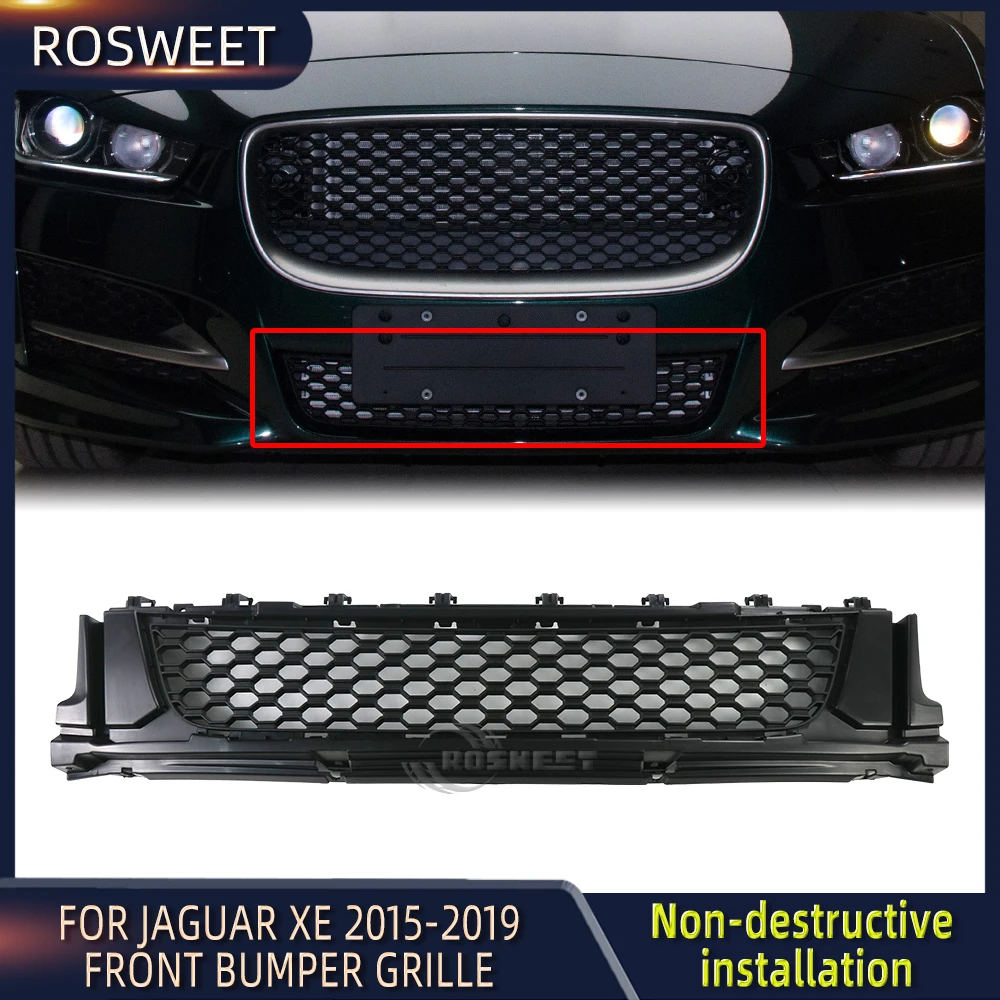 

Front Bumper Grills Centre Panel Lower Mesh Grill For Jaguar XE 2015 2016 2017 2018 2019 Front Grille Car Accessories T4N5895