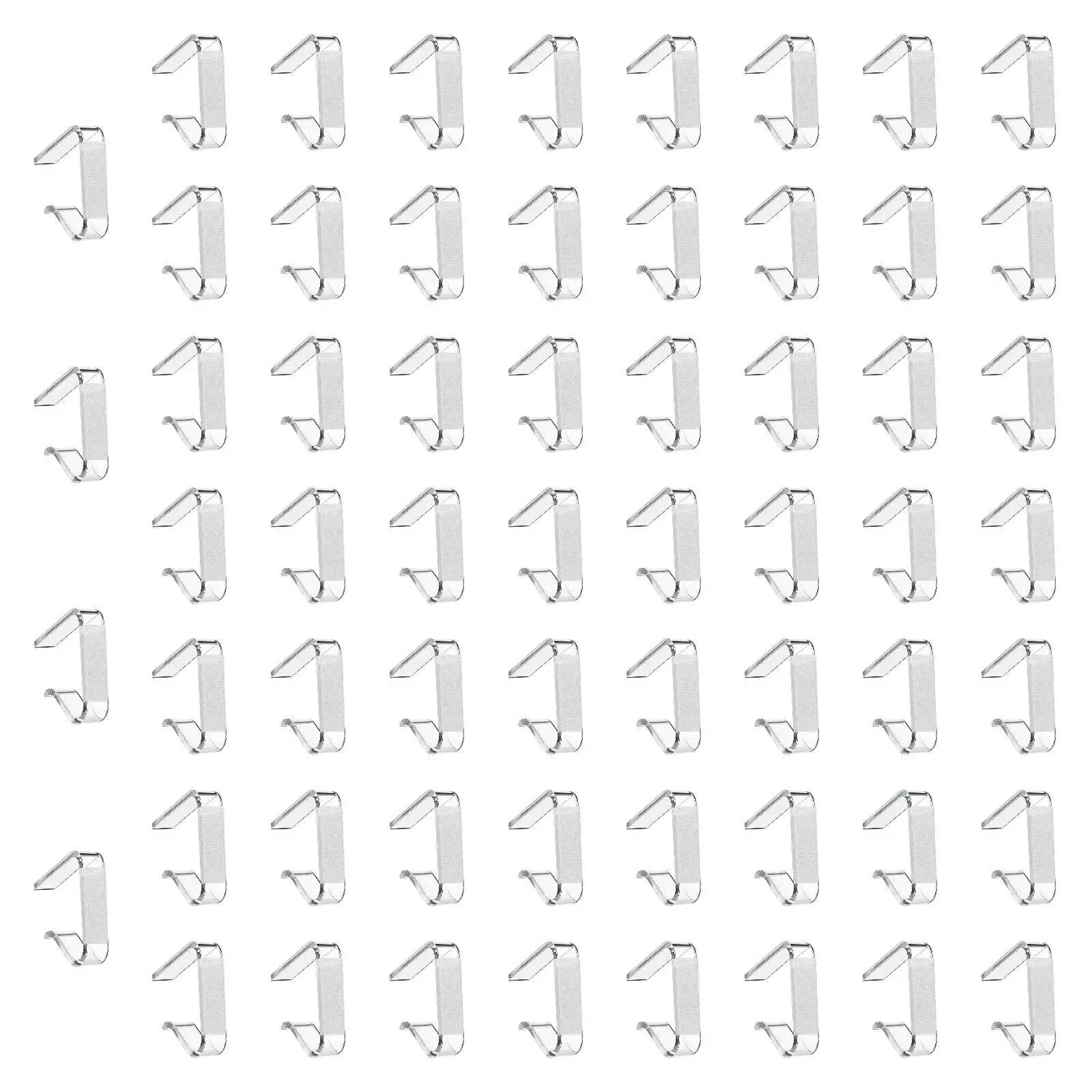 60 Pieces Tablecloth Clips Holders Transparent Holder Clips Multifunctional Table Cloth Clamps Windproof for Meeting Banquet