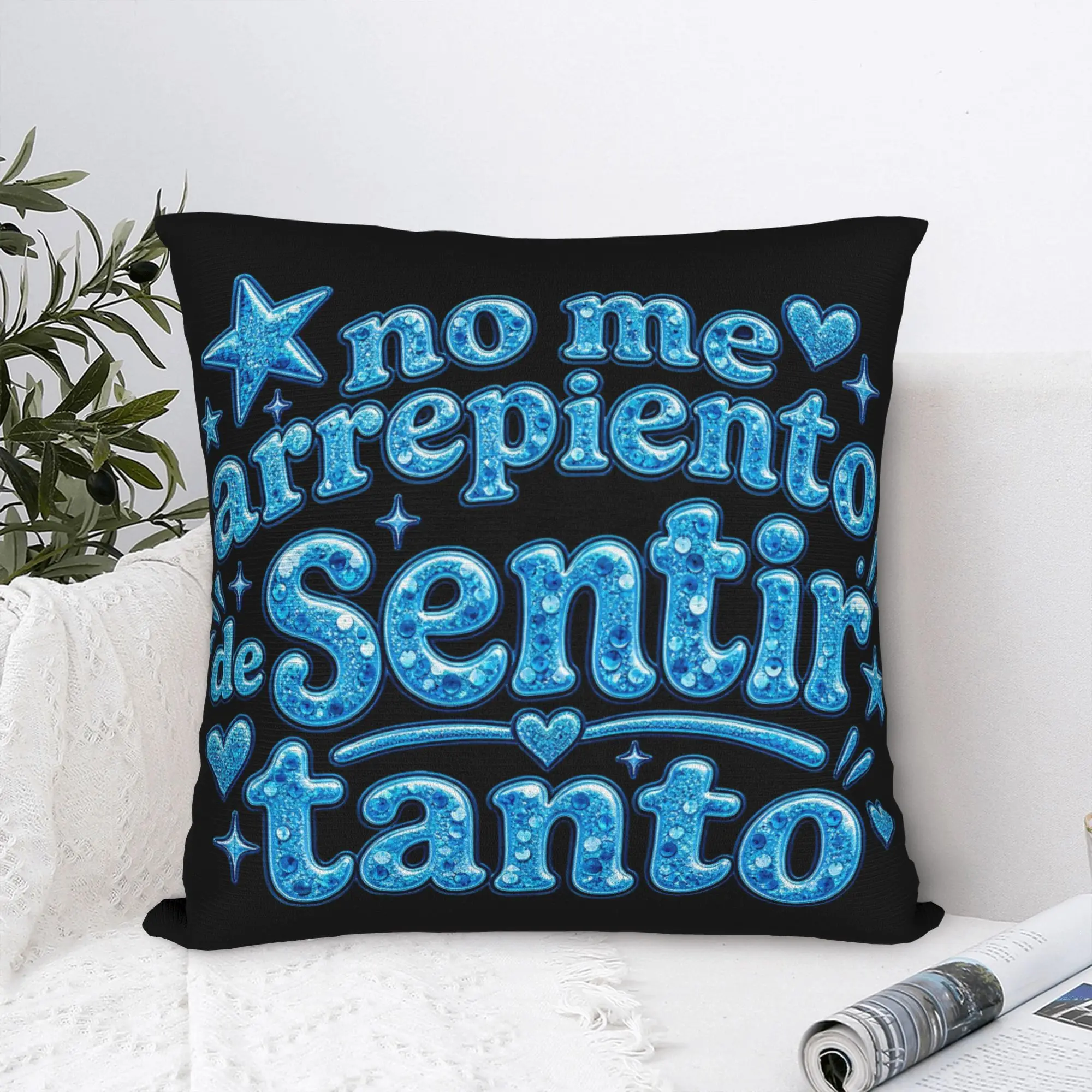 Trendy Car No Me Arrepiento De Sentir Tanto Karols G NMADST  Decoration Pillowcases Stuff  Pillow Covers Zipper Multi Size