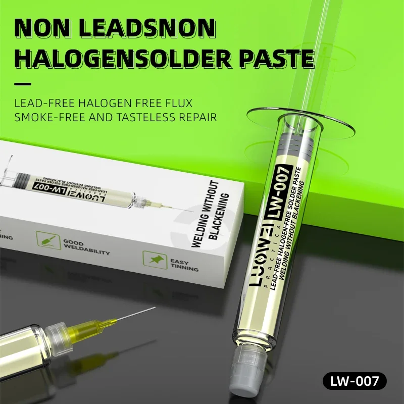 LUOWEI LW-007 Lead-free and Halogen-free Soldering Oil Eco-friendly Non-clean Rosin Flux BGA Solder Paste For Phone Repair Tool