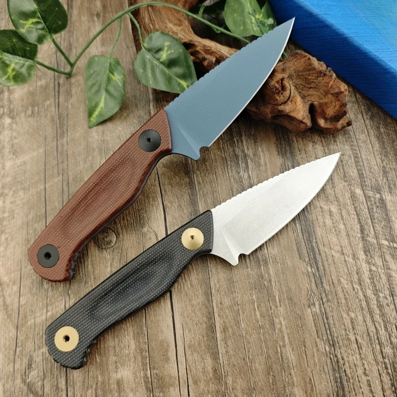 

BM 203BT Straight Knife Hemp Handle D2 Blade Emergency Cutting Multifunctional Tactical Knife for Hunting in The Wild Men's Gift
