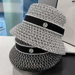 Korean  Breathable Hollow Fisherman Hat, Personalized Basin Hat, Fashionable Diamond Bucket Hat for Women's Summer Outings