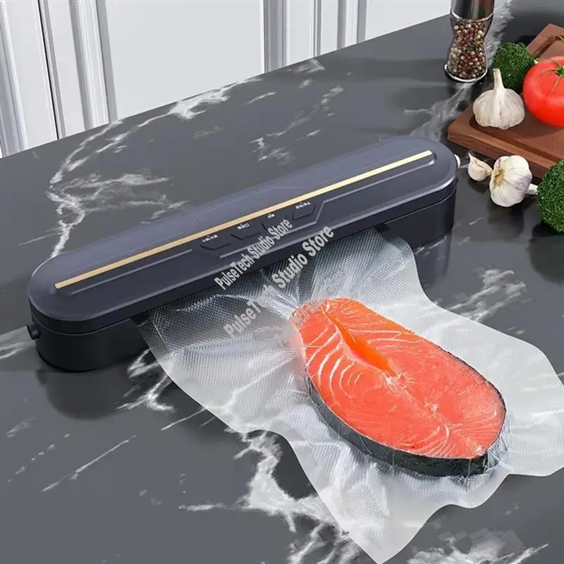 A63M-US Plug 220V Food Vacuum Sealer Automatic Packaging Machine Household Food Sealing Vacuum Sealer Machine Foodmachine