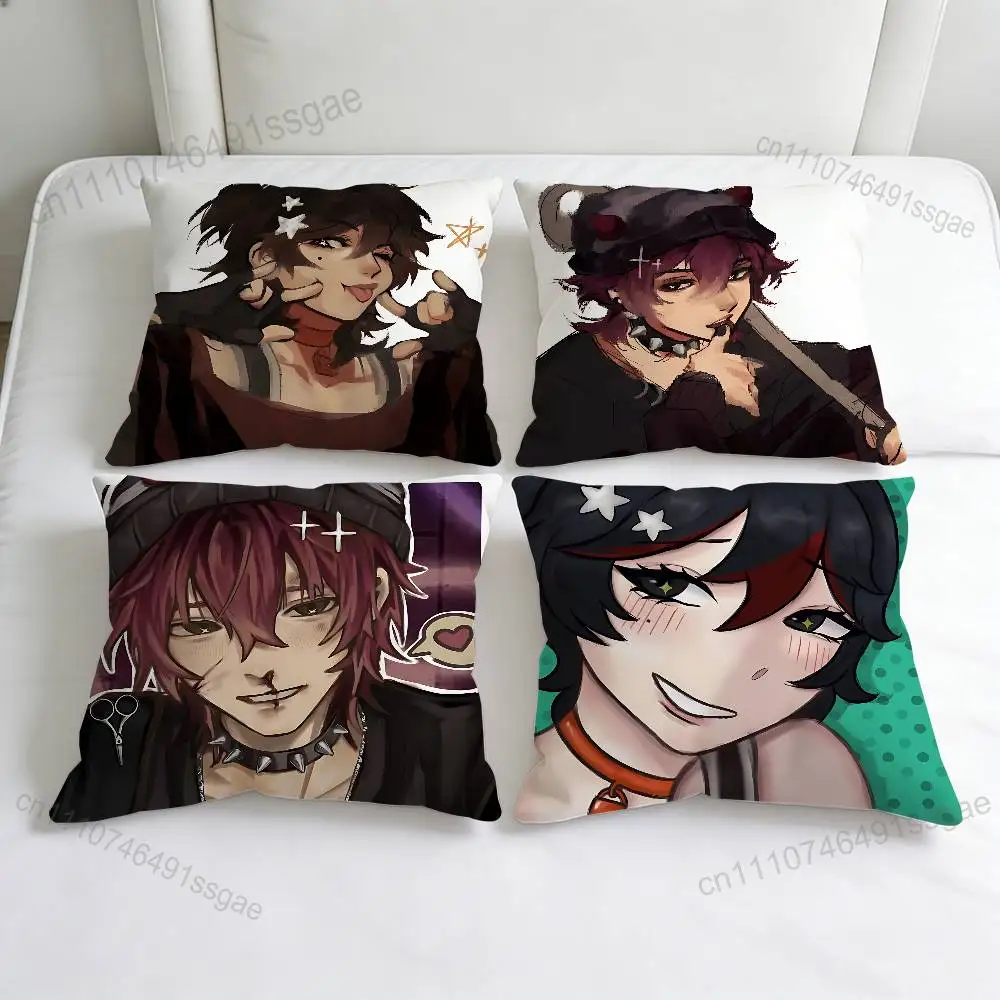 

K-Killer C-Chat Ronin Misaki Decorative Square Pillow Cover Soft & Comfortable Pillow Case Sofa Bed Home Decoration