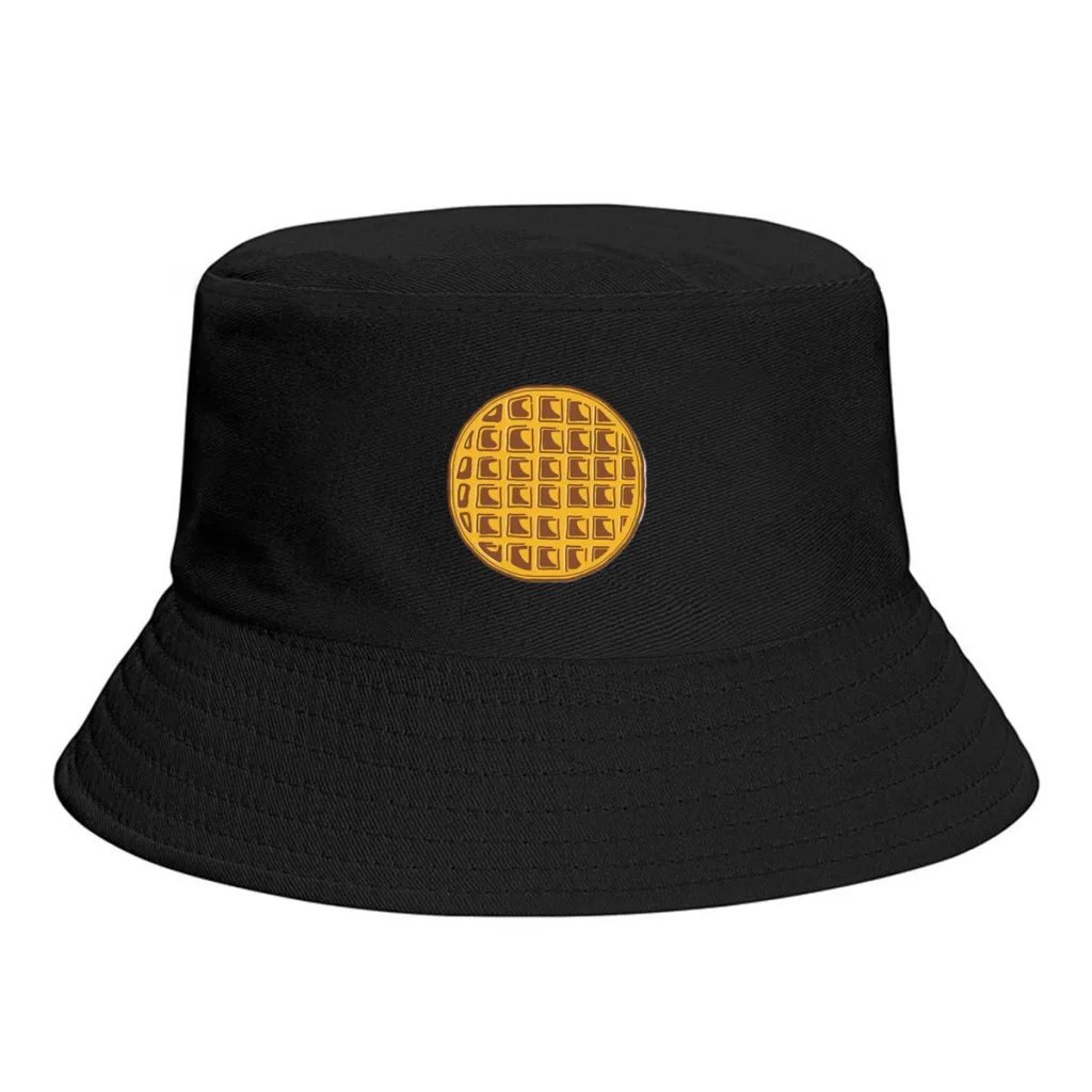 Eggo Waffles Unisex Bucket Hat Embroidery Women Double-Sided  Hip Hop Hat Four Season Panama Beach Fishing Sun Caps