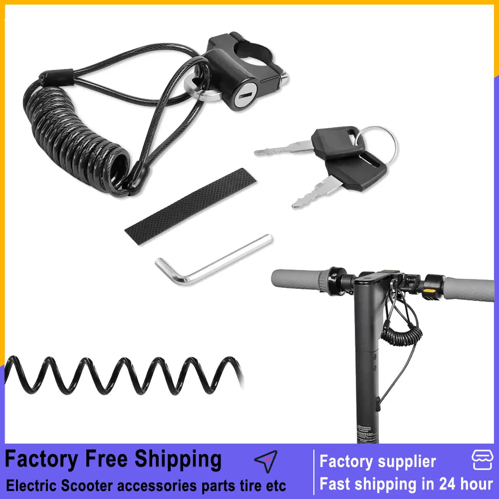 Elektrische Roller Anti-diebstahl Sicherheit Schloss für Xiaomi M365 Pro 1S für Ninebot Max G30 G30D Multifunktionale Helm lenker Schlösser
