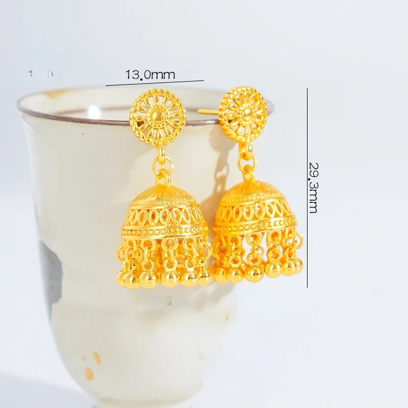 Genuine 18 K Gold Long Tassel Drop Bohemian Girl Tassel Earrings for Women for Ball Birthday Wedding Engagement Jewelry Gifts