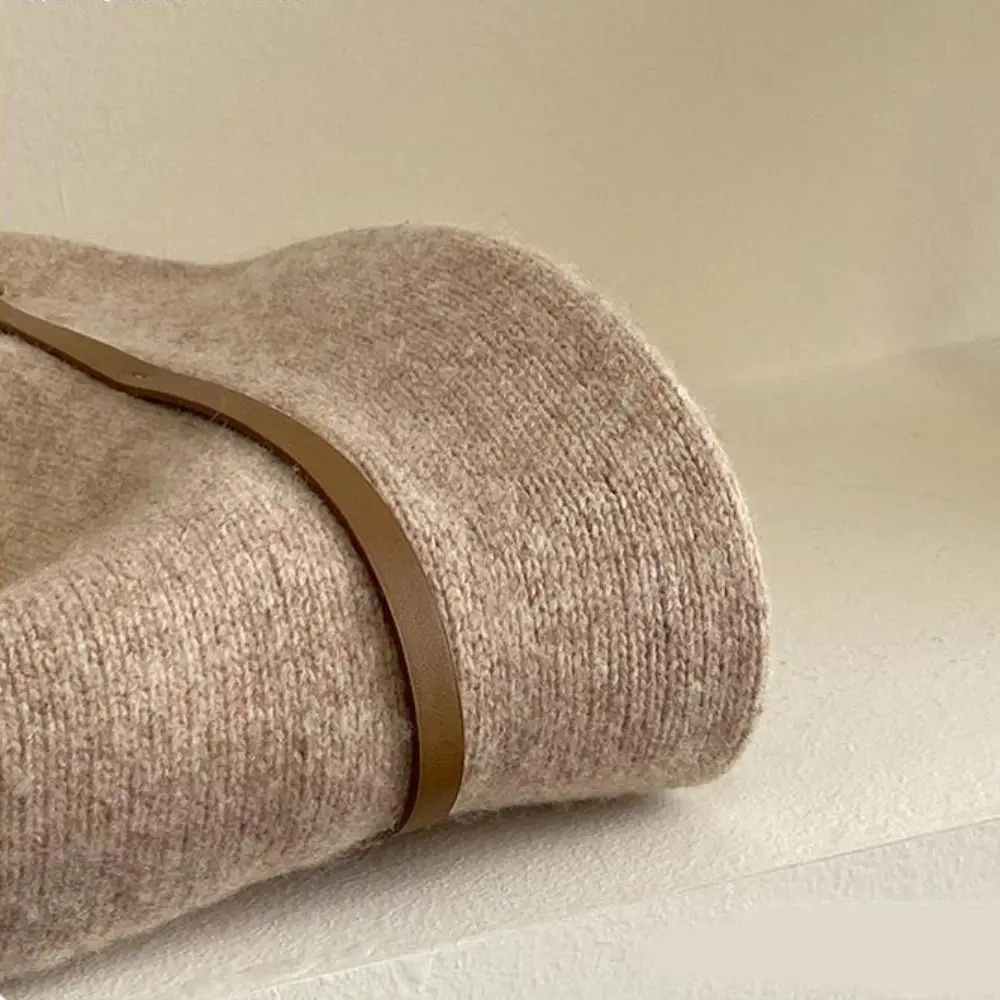 قبعة صياد صوفية كاجوال أنيقة بلون نقي قبعة نسائية رسمية على الطراز الكوري قبعة حوض على الطراز البريطاني في الهواء الطلق #6