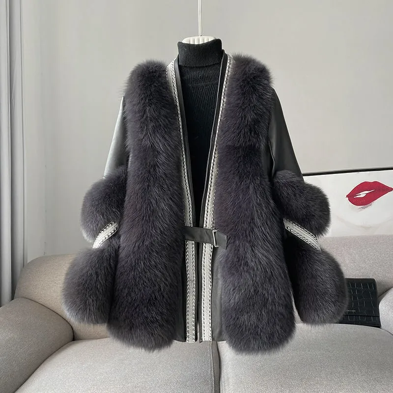 

New fur and coat for women a light all-in-one