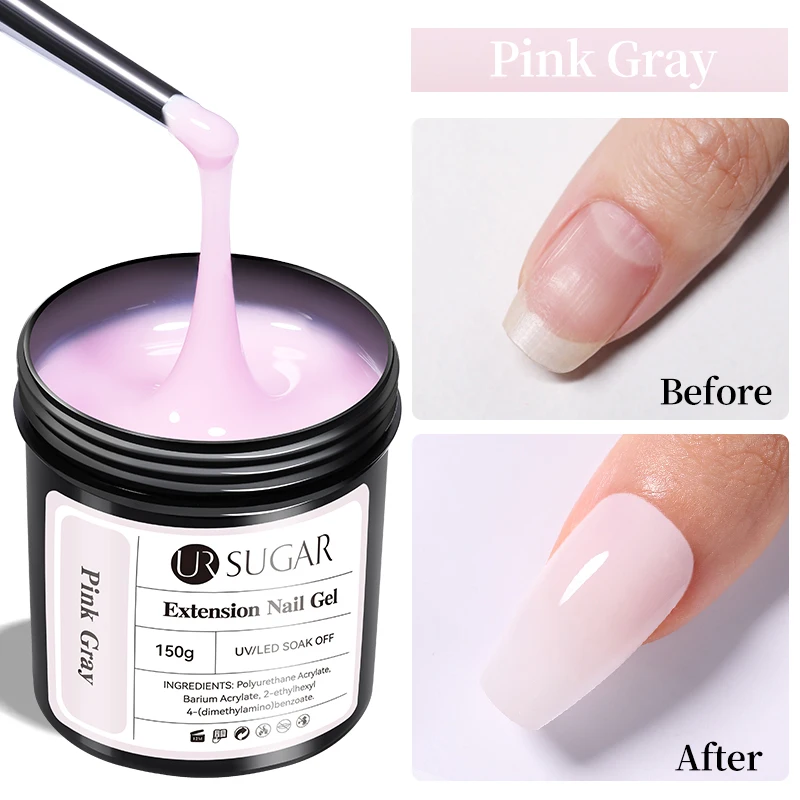 Ur Suiker 150G Extensie Gelei Nude Roze Rose Rode Snelle Verlenging Gel Nagellak Extensie Uv Led Manicure Weken