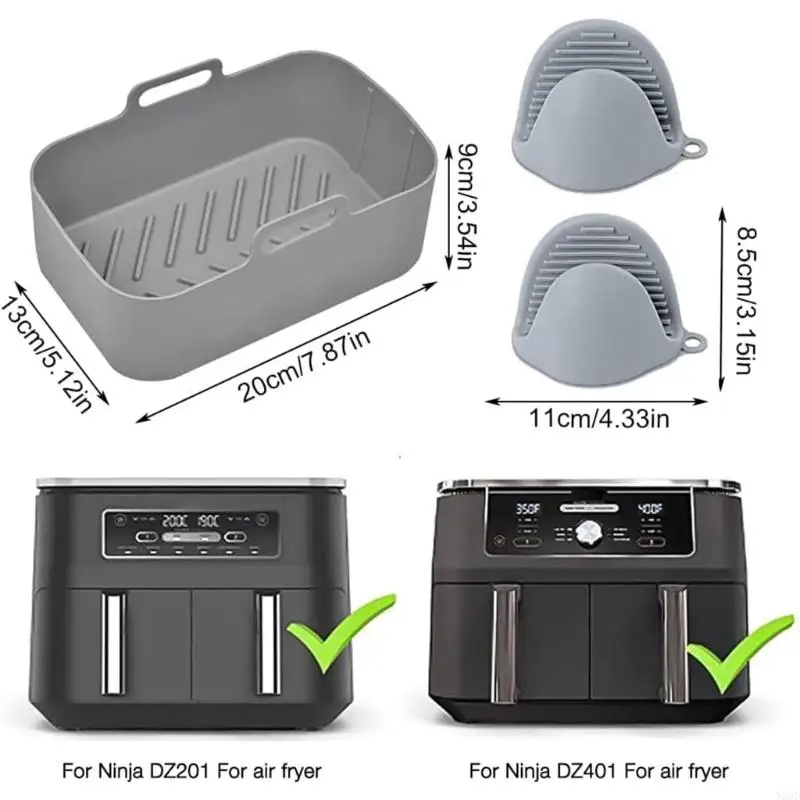 مستطيل السيليكون في سلة مقلاة الهواء ، مادة السيليكونية للسيليكون للسيليكون لـ DZ201 N58D