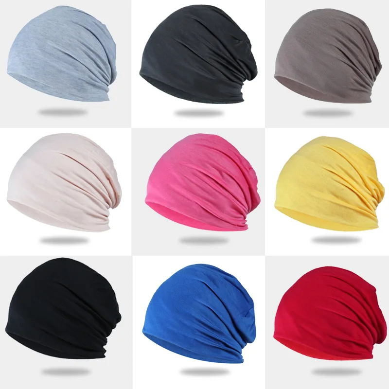 

Stacked Hat Candy Color Men Caps Thin Pullover Solid Pop Baotou Hat Breathable Street Dance Hat Beanies Balaclava