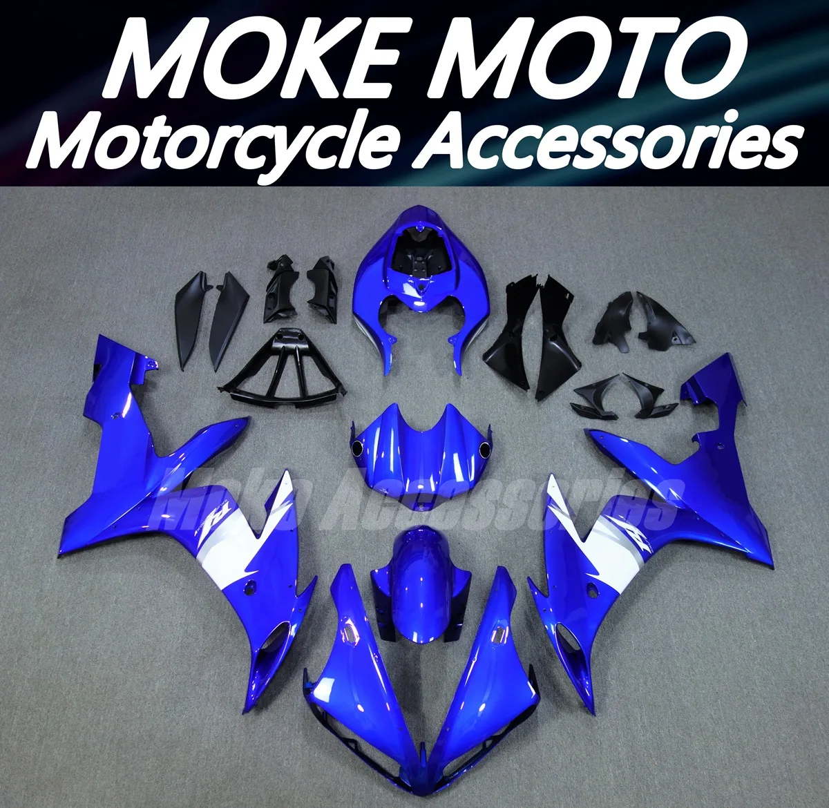 

Moke moto Motorcycle Fairings Kit Fit For Yzf R1 2004 2005 2006 Bodywork Set 04 05 06 High Quality Abs Injection Blue White