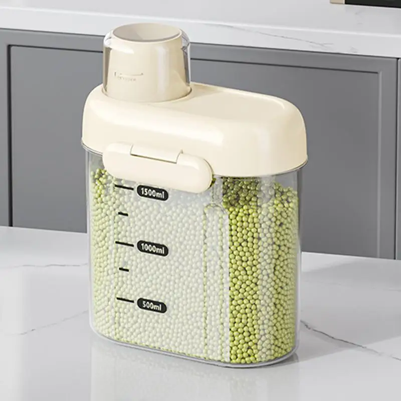 

Food Storage Containers Cereal Dispenser Cereal Container Storage Box Dispenser Clear Organization Kitchen Canisters Bins