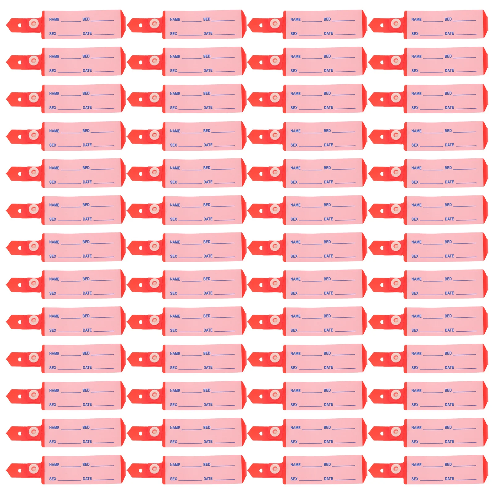 

100Pcs Identity Wristband Medical Id Bracelets Waterproof Disposable Patient Id Bands for Hospital Nursing Elderly Care Writable