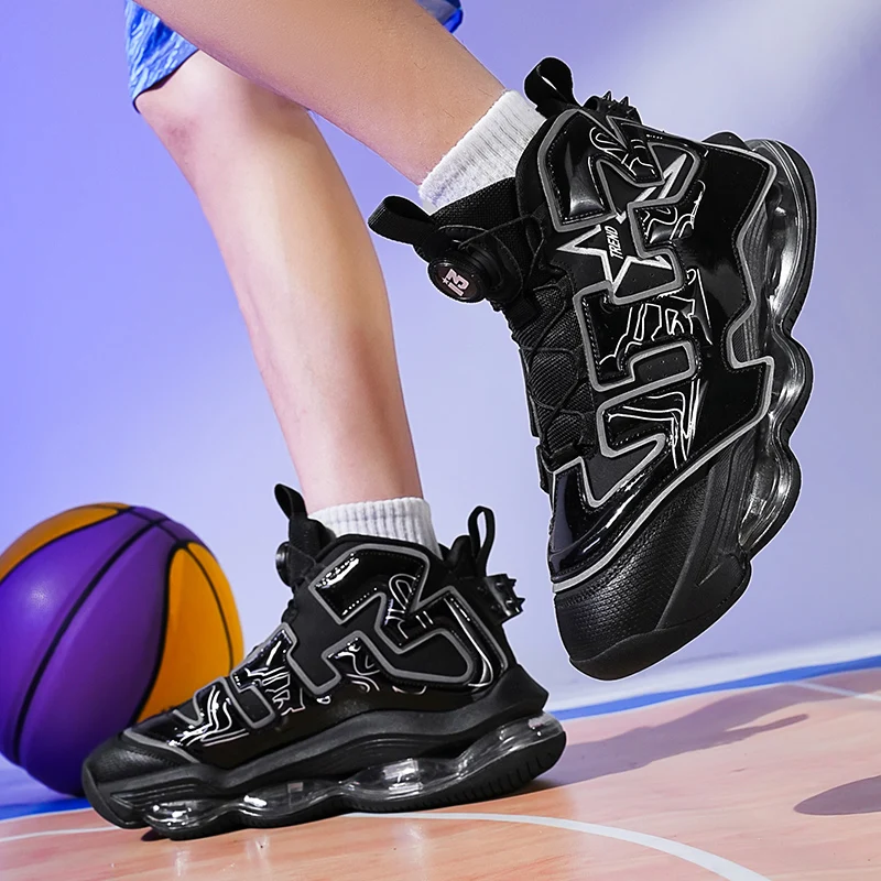 Chunky Sneakers Plus Size 45 Mens Designer Air Cushioned Basketball Shoes Fashion Casual Leather Height Increased Platform Shoes