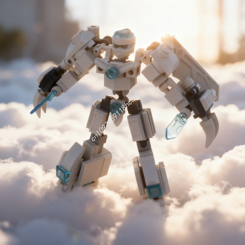 108 Uds. MOC Zane Ninjago figura de acción juguetes modelo extraíbles arquitectura de bloques de construcción regalo de Navidad educación creativa