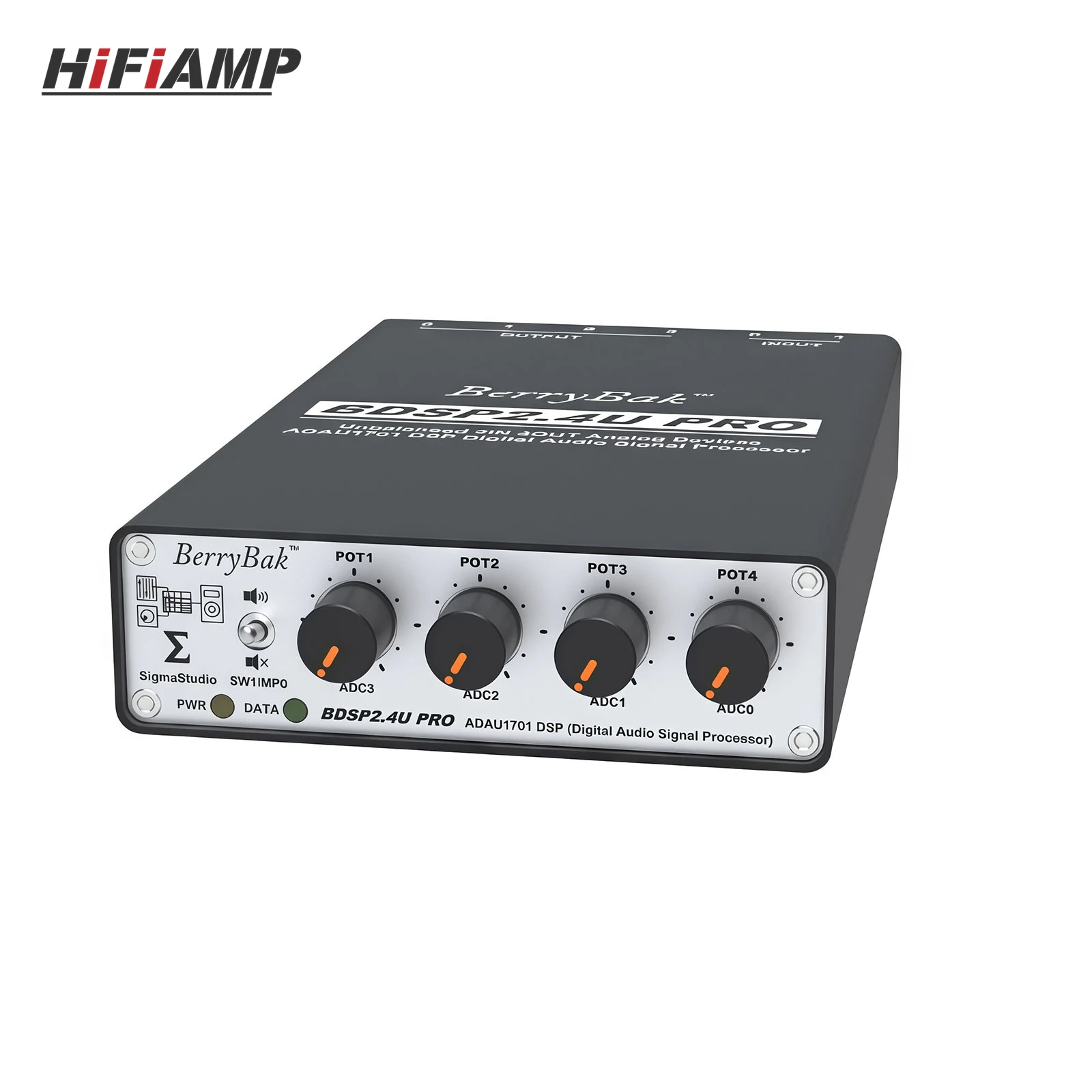 BDSP2.4U PRO ADAU1701 DSP Digital Audio Signal Processor HiFi Preamplifier 2-Way Frequency Distribution Independent ADC&DAC