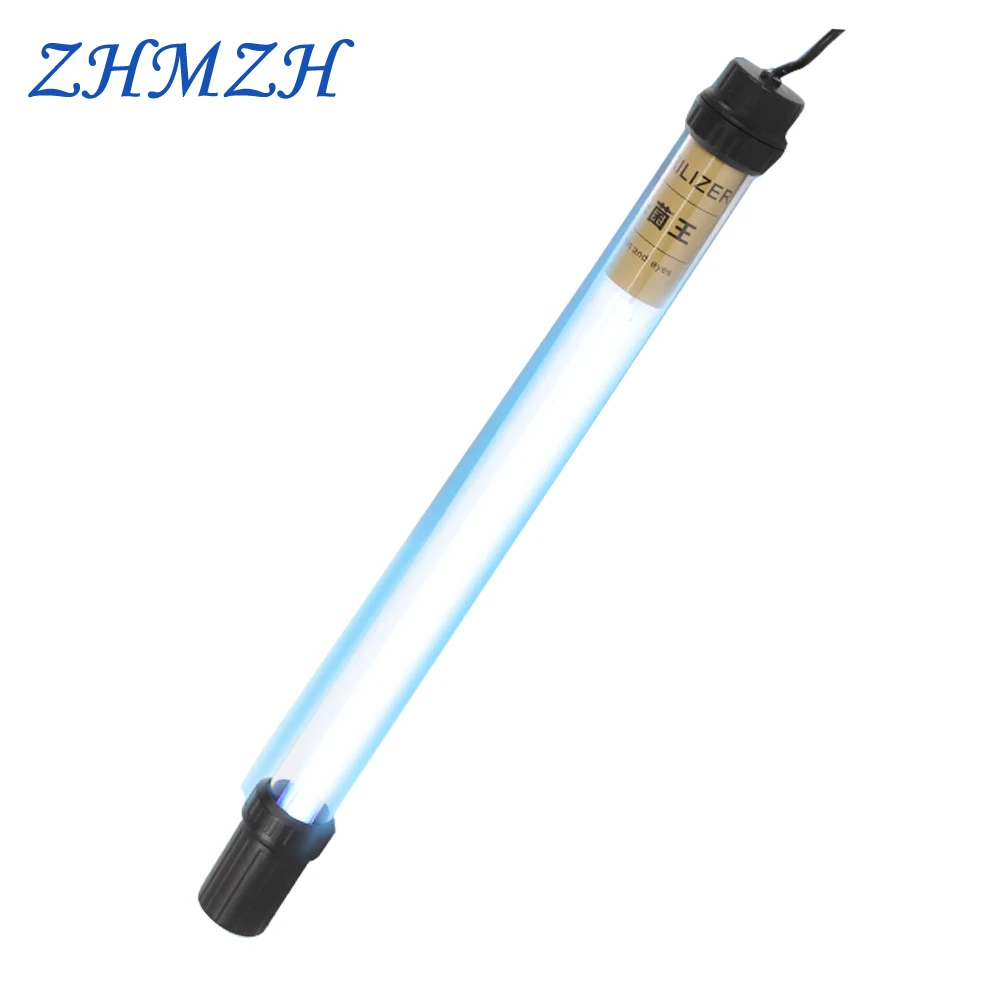 ZHMZH-Lámpara Ultravioleta de esterilización para acuario, protección ocular, eliminación de algas, desodorizante para pecera, 20W, 40W, 60W, 80W,