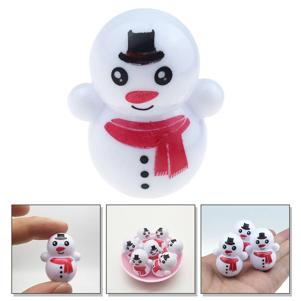 25 Pcs Toy Tumbler Snowman Kids Tumblers Miniature Poly Baby White The Wiggles Toys