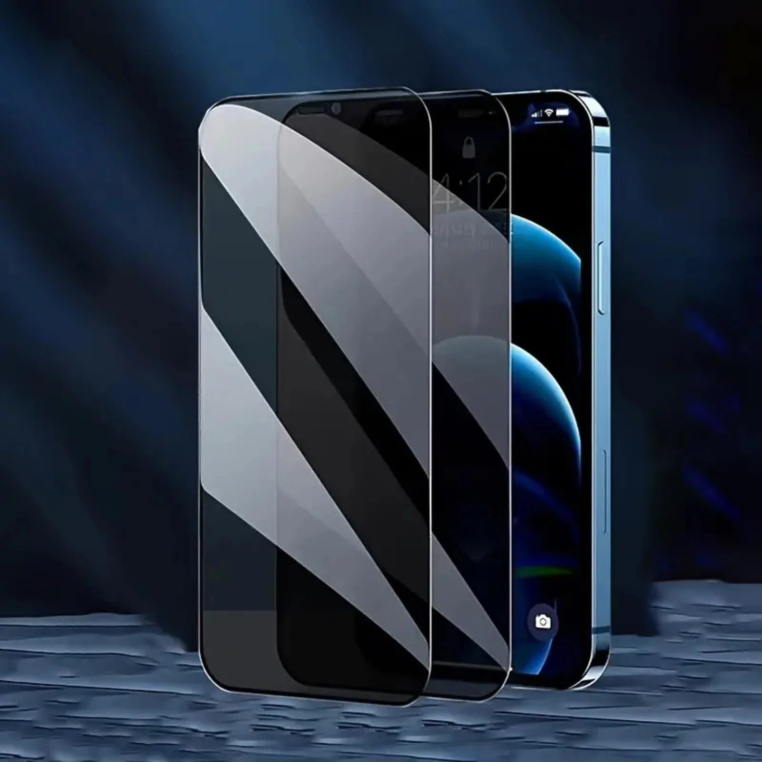 

Ultimate Privacy Protection with High Quality Set of 2 Anti Spy Tempered Glass Screen Protectors for iPhone 14/14Plus/14Pro/14Pr