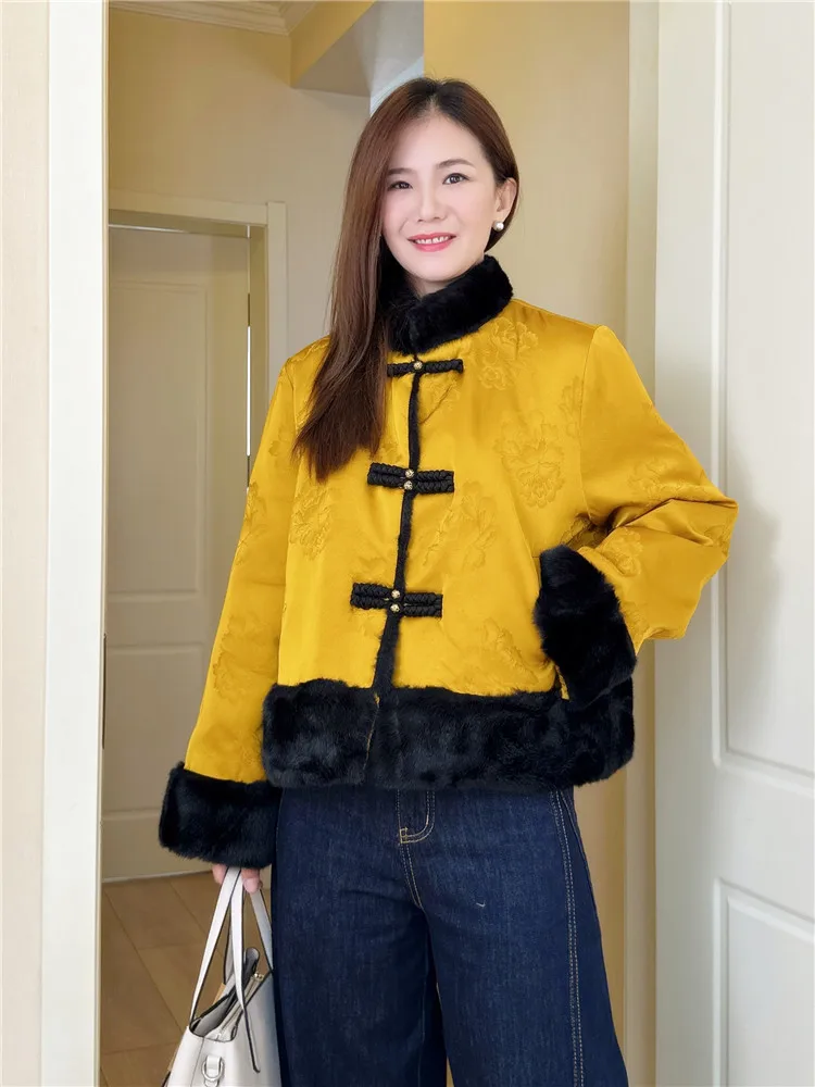 

Новая китайская женская пуховая куртка Sle ort Thiened 2025: новая, высококачественная, очень красивая, маленький размер, зимнее пальто