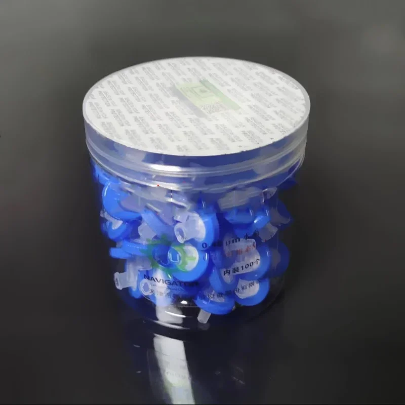

DXY 100pcs Disposable PTFE PES MCE Needle Filter 0.22um 0.45um Syringe Filter 13mm 25mm