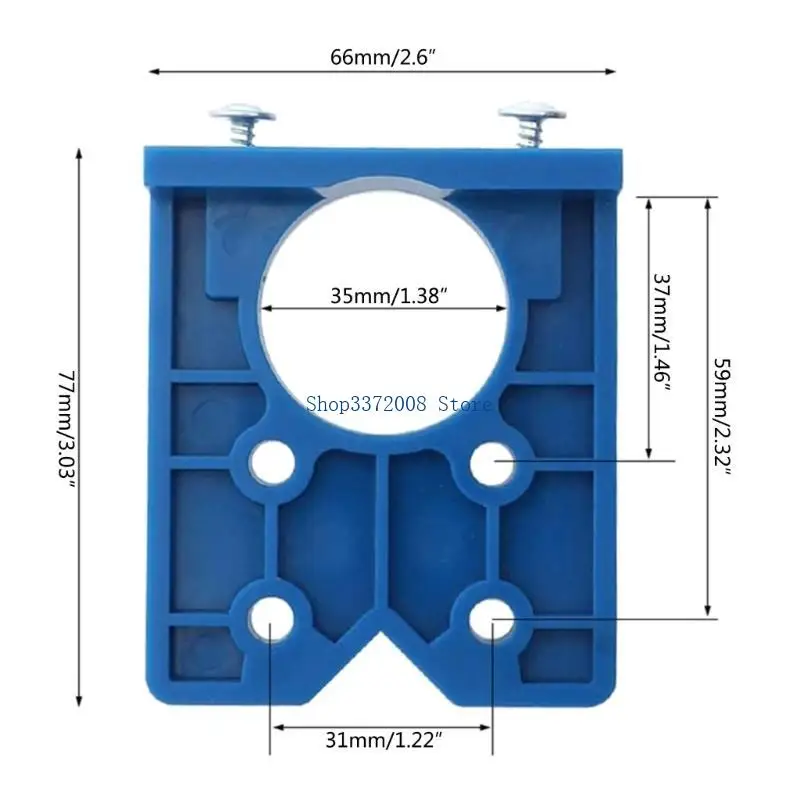  8 Pcs Pots  Hinge Template Set 35mm Hinge Drilling Template Hinge Drills Locator Door Hinge Drilling Tool Durable