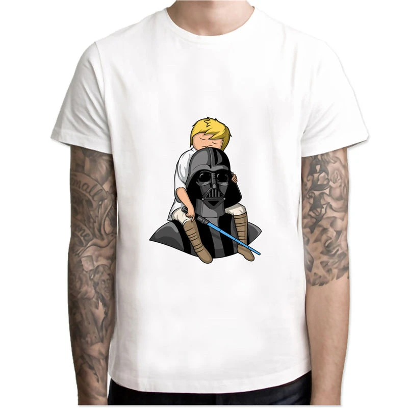 تي شيرت MINISO Star Wars King بسعر خاص في أوروبا وأمريكا تي شيرت مطبوع عليه حرب النجوم على طراز INS