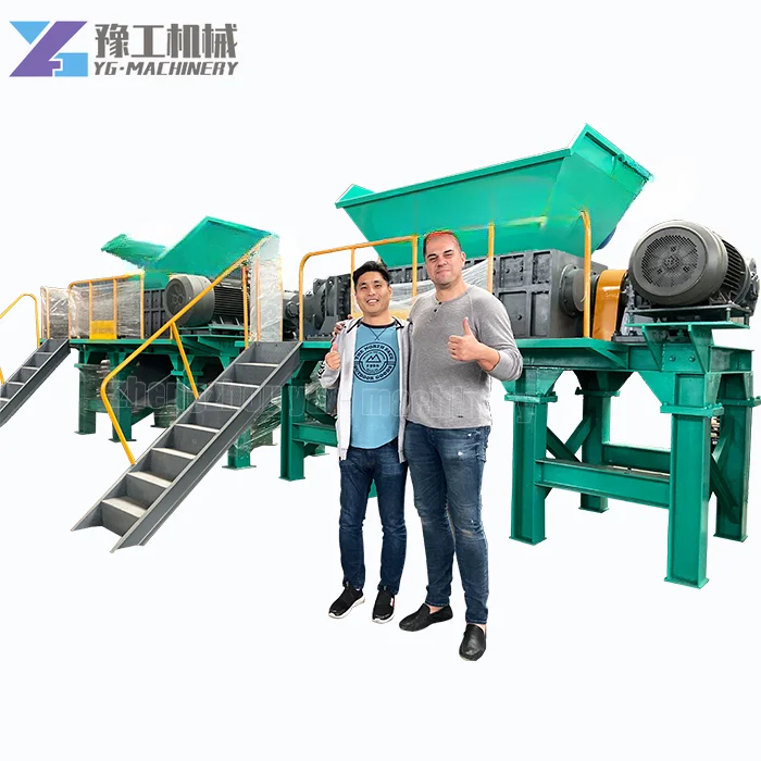 YUGONG Industrial Scrap Metal Double Shaft Shredding Machine Steel Car Metal Shredder