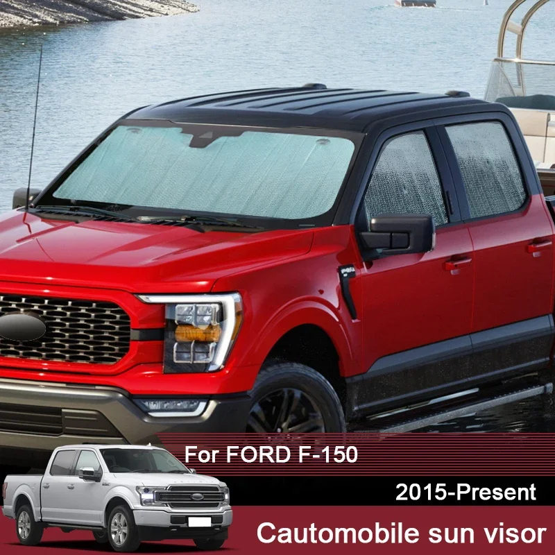 

Car Sunshades UV Protection Cover For Ford F-150 2015-2025 Window Curtain Sun Visor Windshield Protector Car Accessories