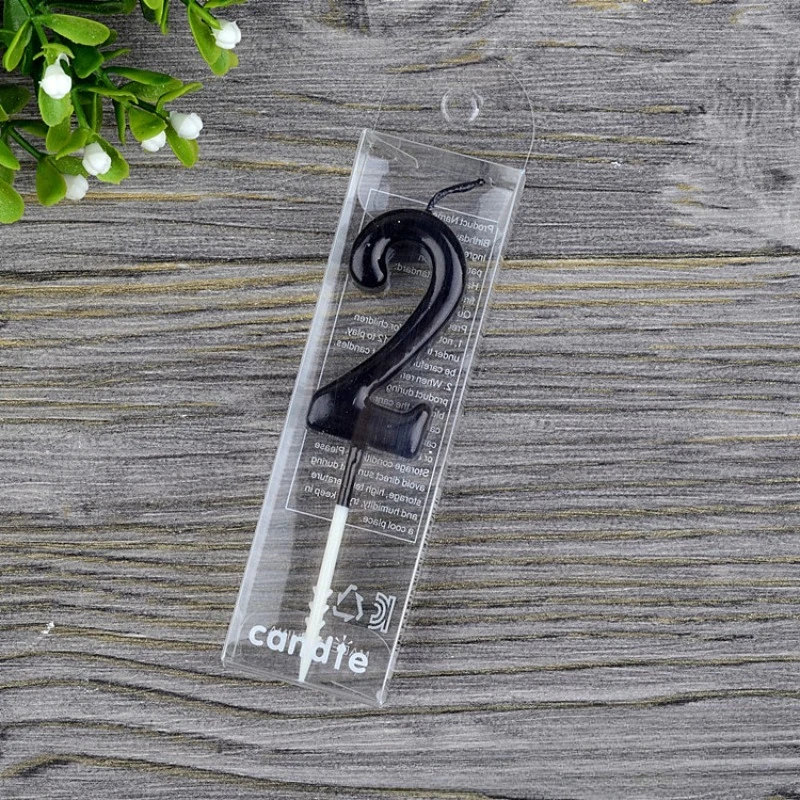 1 2 3 4 5 6 7 8 9 0 Zahlen Geburtstagskerzen Schwarze Farbe Kindergeburtstagskerzen für Kuchen Partyzubehör Dekoration Kuchenkerzen