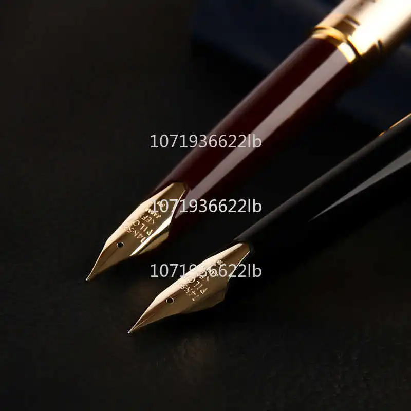 Imagem -06 - Caneta-tinteiro Pilot Elite 95s Portátil Ponta em Ouro 14k Vermelho e Preto Aniversário Bolso Design Papelaria para Escritório