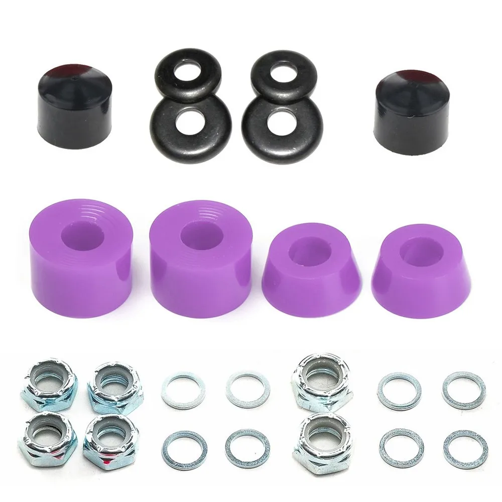1 Set Skateboard-Stoßdämpfer-Kit: Skateboard- & Zubehörteile, 90a Harte Longboard-Pivot-Rohrzubehörteile, Gummikappen – Detail 8