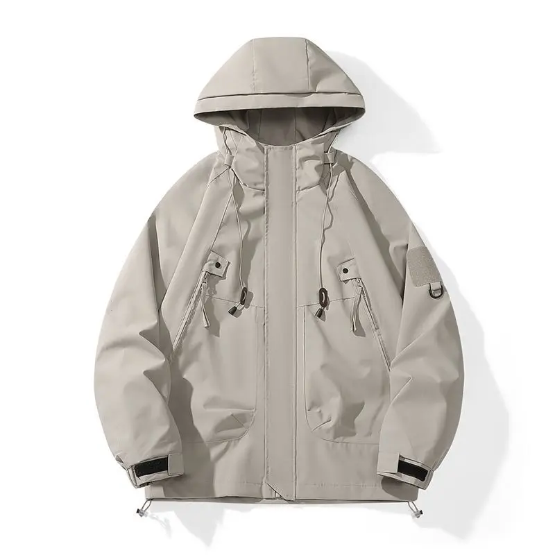 Veste Stormtrooper ample à capuche pour femme, coupe-vent, imperméable, surdimensionnée, nouvelle collection printemps et automne