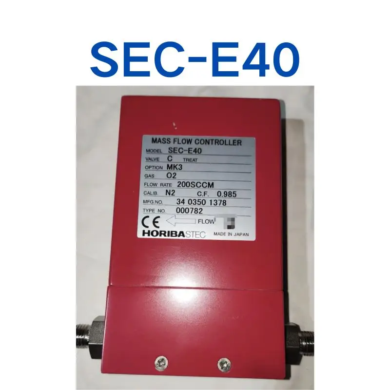 Used Mass flowmeter SEC-E40 O2 200SCCM test OK, fast delivery