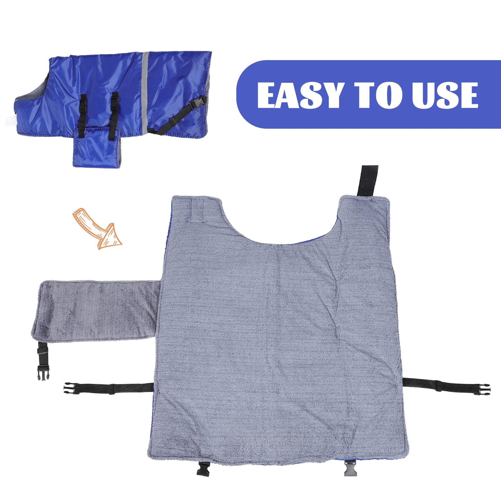 

Cow Calf Warm Coat Lightweight Waterproof Winter Vest Stable Material Calf Winter Clothes Livestock Protector Pasture Supplies