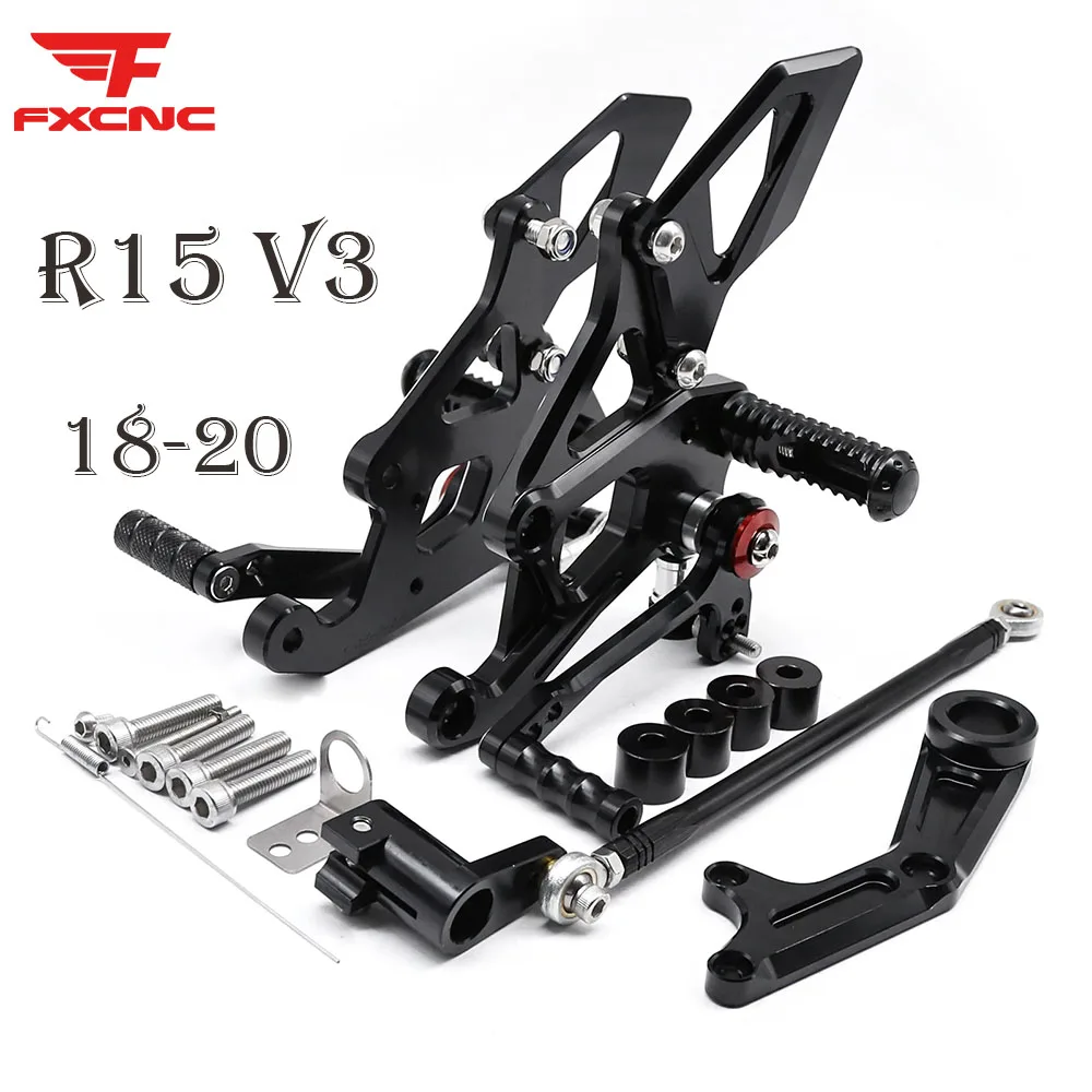 

For Yamaha YZF R15 V3 2018-2020 Motorcycle Rearset Footpeg Footrest Rear Set Foot Peg Pedal