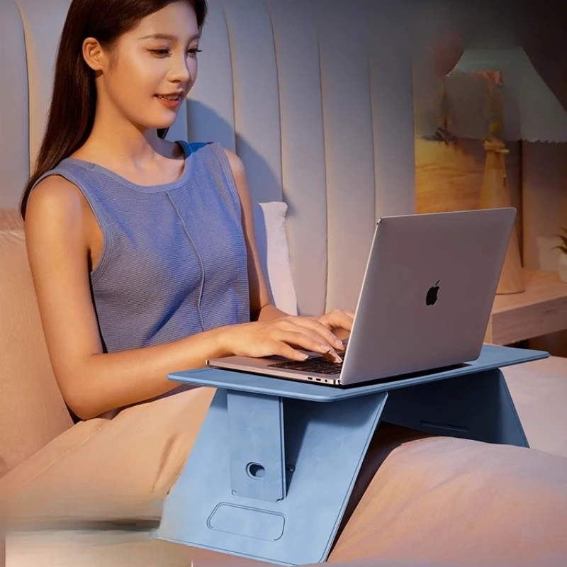 

Adjustable Laptop Desk Multifunctional Foldable Bed Table Bay Window Non-Slip Study Desk Dorm Reading Table for Home Office